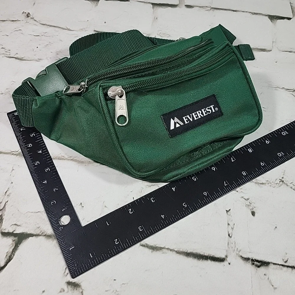Everest Signature Waist Pack Forest‎ Green Hip Bum Bag Hiking Fanny Pack OSFA